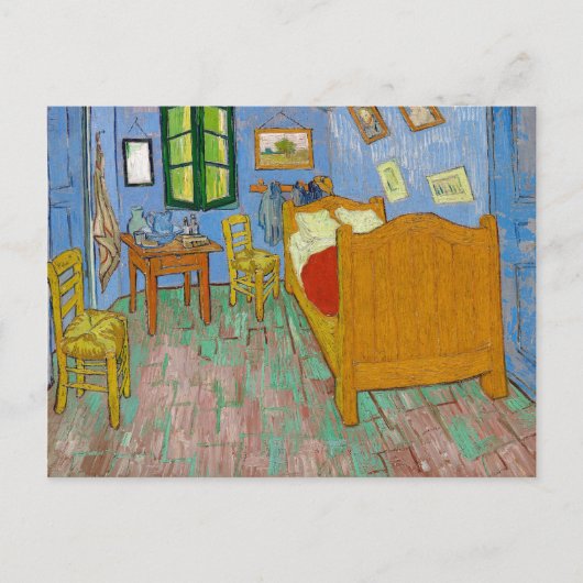 Van Gogh's slaapkamer in Arles die kunst schildere Briefkaart (Voorkant)