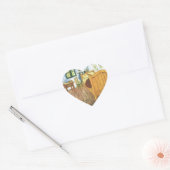 Van Gogh's slaapkamer in Arles Hart Sticker (Envelop)