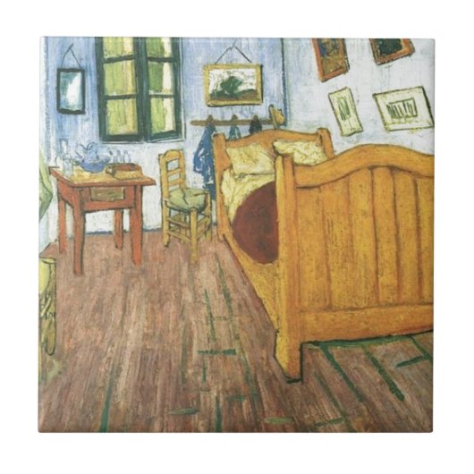 Van Gogh's slaapkamer in Arles Tegeltje (Voorkant)
