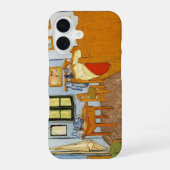 Van Gogh's slaapkamer iPhone 16 Hoesje (Achterkant)