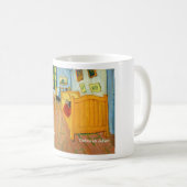 Van Gogh's slaapkamer (kunstkatten toegevoegd) Koffiemok (Voorkant rechts)