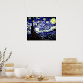 Van Gogh's Starry Night, 1889 Poster (Keuken)