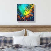 Van Gogh's Starry Night - Stippen Kunst Muur Kunst Canvas Afdruk (Insitu (Slaapkamer))