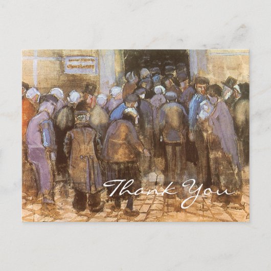 Van Gogh's State Loterij Kantoor Briefkaart (Voorkant)