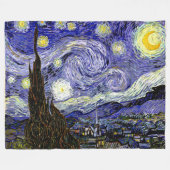 Van Gogh's Sterrennacht, 1889 Fleece Deken (Voorkant (Horizontaal))