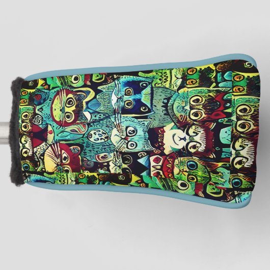 Van Gogh's Sterrennacht, 1889 Golf Head Hoesje Golfheadcover (Voorkant)