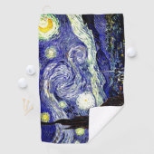Van Gogh's Sterrennacht, 1889 Golfhanddoek (Insitu)