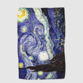 Van Gogh's Sterrennacht, 1889 Golfhanddoek (Voorkant)