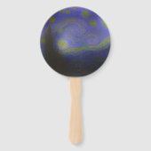 Van Gogh's Sterrennacht, 1889 Handwaaier (Achterkant)