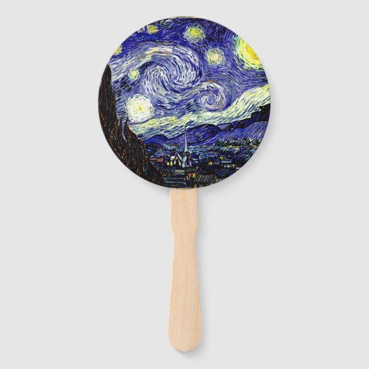 Van Gogh's Sterrennacht, 1889 Handwaaier (Voorkant)