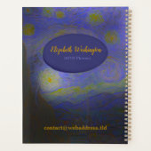 Van Gogh's Sterrennacht, 1889 Planner (Achterkant)