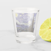 Van Gogh's Sterrennacht, 1889 Shot Glas (Achterkant)