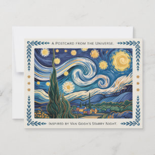 Van Goghs Sterrennacht Art Inspired Briefkaart