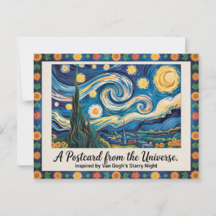 Van Goghs Sterrennacht Art Inspired Briefkaart