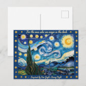 Van Goghs Sterrennacht Art Inspired Briefkaart (Voorkant / Achterkant)