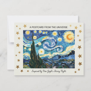 Van Goghs Sterrennacht Art Inspired Briefkaart