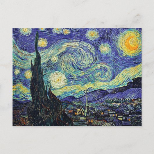 Van gogh's STERRENNACHT Briefkaart (Voorkant)