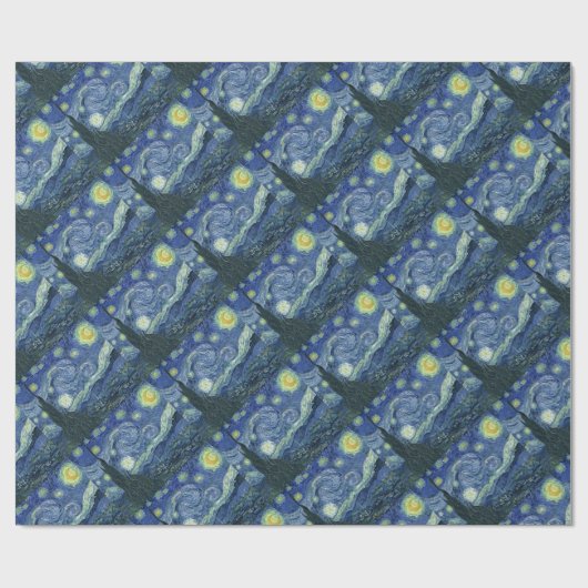 Van Gogh's sterrennacht Cadeaupapier (Vlak)