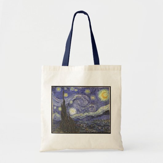 Van Gogh's Sterrennacht Classic Painting Tote Bag (Voorkant)