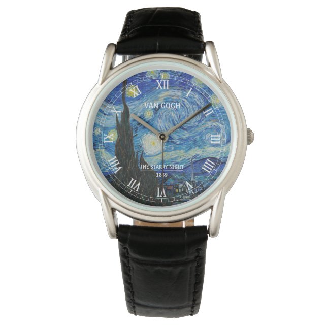 Van Goghs Sterrennacht Horloge (Voorkant)