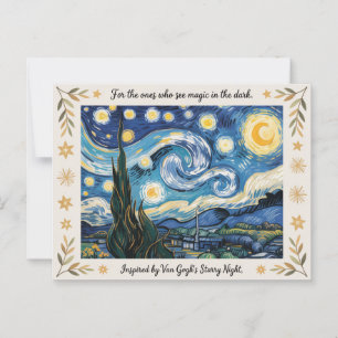 Van Goghs sterrennacht kunst geïnspireerd Briefkaart