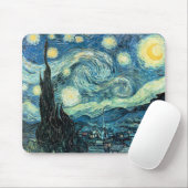 Van Gogh's "Sterrennacht" Mousepad Muismat (Met muis)