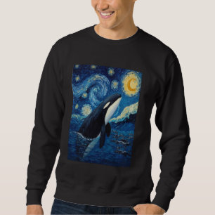 Van Goghs Sterrennacht Orca Killer Whale Animal L Trui