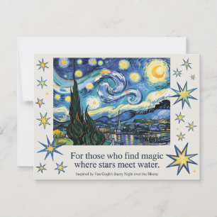 Van Goghs Sterrennacht Rhone Art Inspired Briefkaart