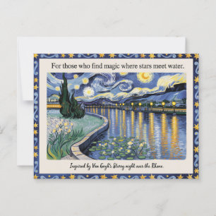 Van Goghs Sterrennacht Rhone Art Inspired Briefkaart