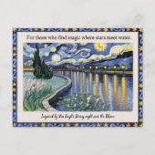 Van Goghs Sterrennacht Rhone Art Inspired Briefkaart (Voorkant)