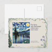 Van Goghs Sterrennacht Rhone Art Inspired Briefkaart (Voorkant / Achterkant)