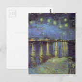 Van Gogh's Sterrennacht schilderen Briefkaart (Voorkant / Achterkant)