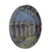 Van Gogh's Sterrennacht schilderen Dartbord (Voorkant Links)