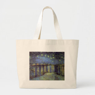 Van Gogh's Sterrennacht schilderen Grote Tote Bag