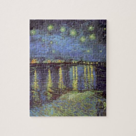 Van Gogh's Sterrennacht schilderen Legpuzzel (Verticaal)