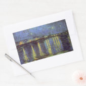 Van Gogh's Sterrennacht schilderen Rechthoekige Sticker (Envelop)