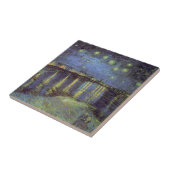 Van Gogh's Sterrennacht schilderen Tegeltje (Zijkant)