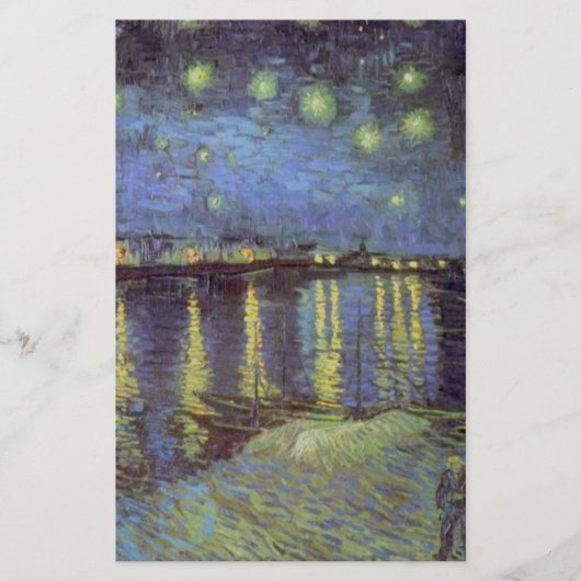 Van Gogh's sterrennacht-schilderij Briefpapier (Voorkant)