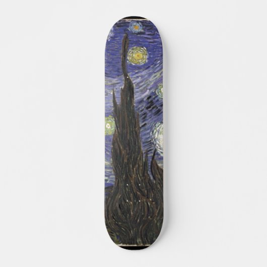 Van Gogh's Sterrennacht Skateboard (Voorkant)