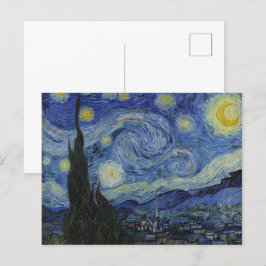 Van Goghs Sterrennacht: wervelwind van dromen Briefkaart