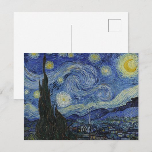 Van Goghs Sterrennacht: wervelwind van dromen Briefkaart (Voorkant / Achterkant)