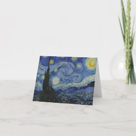 Van Goghs Sterrennacht: wervelwind van dromen Notitiekaartje