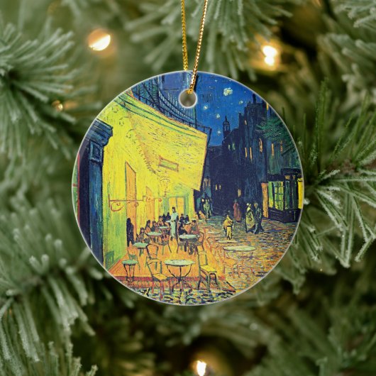 Van Gogh's tijdloze charme - Café Terras 's nachts Keramisch Ornament (Boom)