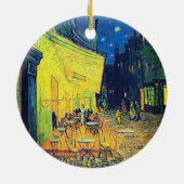 Van Gogh's tijdloze charme - Café Terras 's nachts Keramisch Ornament (Achterkant)