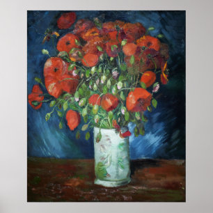 Van Gogh's Vase met papavers Poster