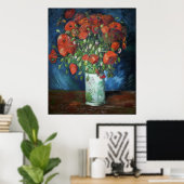 Van Gogh's Vase met papavers Poster (Thuiskantoor)