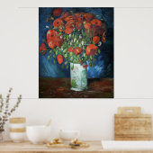 Van Gogh's Vase met papavers Poster (Keuken)