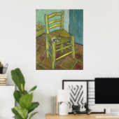 Van Gogh's voorzitter van Vincent Van Gogh Poster (Thuiskantoor)