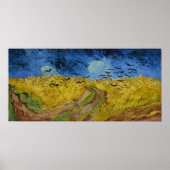 Van Gogh's Wheatfield met Krogen Poster (Voorkant)