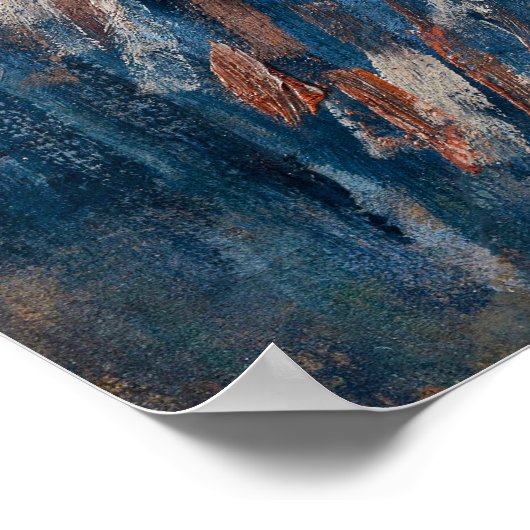 Van Gogh's zelfportret met grijs Pet Poster (Hoek)